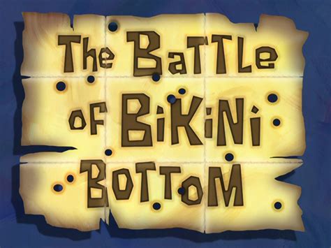 spongebob the battle of bikini bottom episode|The Battle of Bikini Bottom (Episode) .